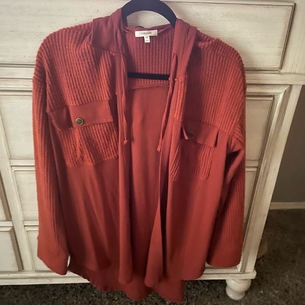 Burnt orange cardigan